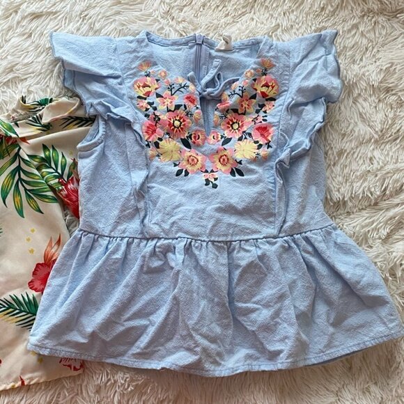 𝅺GIRL Floral Blouses Size 7Y - Picture 5 of 13